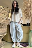 Basso Shirring Genie Pant Taupe /28=